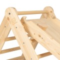 'Ladder 60x61cm, Slide-Climbing wall 2in1, Children''''s set, Wooden, Natural'''