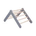 'Ladder 60x61cm, Slide-Climbing wall 2in1, Children''''s set, Wooden, Grey'''