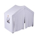 Climbing Ladder Large House 112x61x94 cm Indoor Traingle with Tent. Wood, Linen, Viscose, Gray and Blue House, Grey ladder