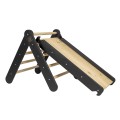 'Ladder 60x61cm, Slide-Climbing wall 2in1, Children''''s set, Wooden, Black'''
