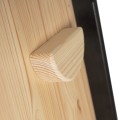 'Ladder 60x61cm, Slide-Climbing wall 2in1, Children''''s set, Wooden, Black'''