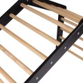 Wooden Large Pikler 112x61x94 for Children Climbing Triangle for Kids, Black