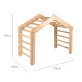 Wooden Large Pikler 112x61x94 for Children Climbing Triangle for Kids, Natural