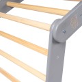 Wooden Large Pikler 112x61x94 for Children Climbing Triangle for Kids, Gray
