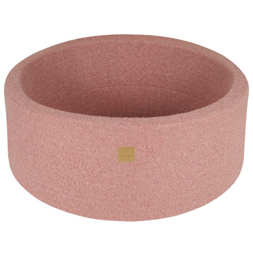 Round Ball Pit without balls, 90x30cm, Pink, Boucle