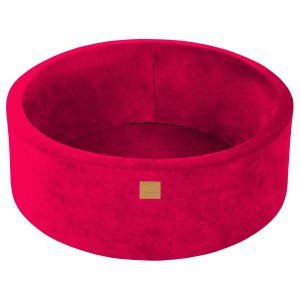 Round Ball Pit without balls, 90x30cm, Magenta, Velvet