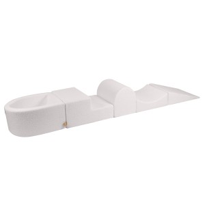 Boucle Foam Playset with Small Ball Pit, White without balls