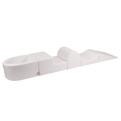Boucle Foam Playset with Small Ball Pit, White without balls