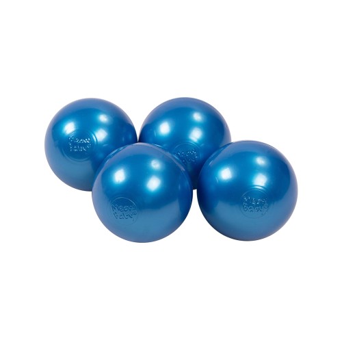 Soft Plastic Balls 7cm for the Ball Pit 50 pcs, Blue Pearl