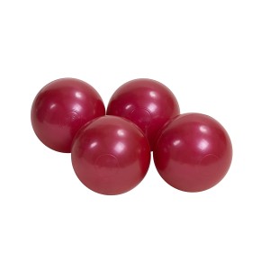 Soft Plastic Balls 7cm for the Ball Pit 50 pcs, Burgundy Pearl