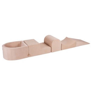 Velvet Foam Playset with Small Ball Pit, Ecru without balls