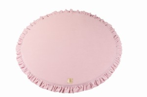 Velvet Play mat Round Light Pink