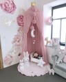 Velvet Play mat Round Light Pink