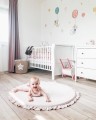 Velvet Play mat Round Light Pink
