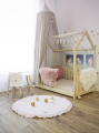 Velvet Play mat Round Light Pink