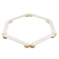 Wooden Sensory Path 6-pieces, White