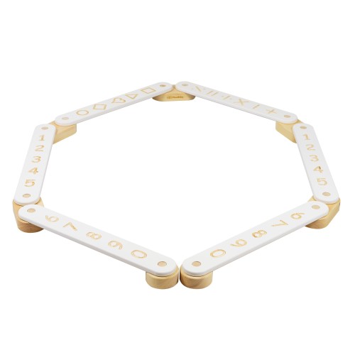 Wooden Sensory Path 6-pieces, White