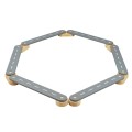Wooden Sensory Path 6-pieces, Grey