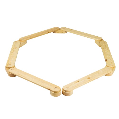 Wooden Sensory Path 6-pieces, Natural