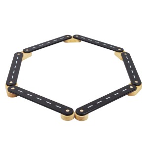 Wooden Sensory Path 6-pieces, Black
