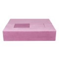 Velvet Cube Kids Sofa, Pink