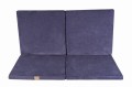 Velvet Play mat Square Blue-Gray