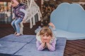 Velvet Play mat Square Blue-Gray