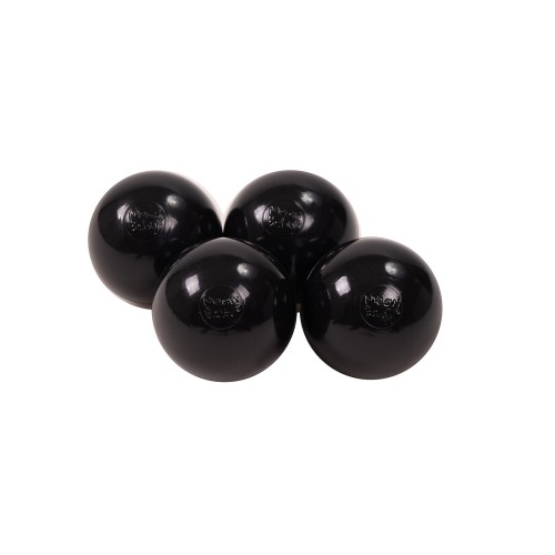 Soft Plastic Balls 7cm for the Ball Pit 25 pcs, Black
