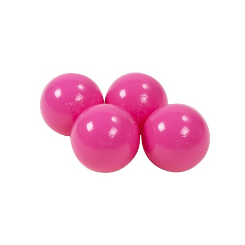 Soft Plastic Balls 7cm for the Ball Pit 25 pcs, Dark Pink