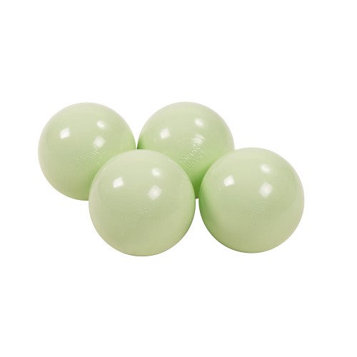 Soft Plastic Balls 7cm for the Ball Pit 25 pcs, Light Green