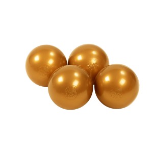 Soft Plastic Balls 7cm for the Ball Pit 25 pcs, Gold