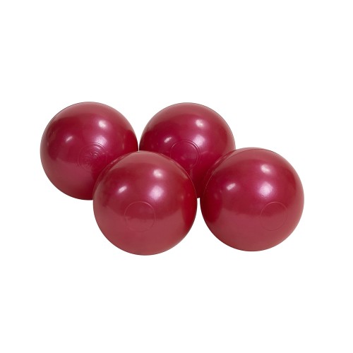Soft Plastic Balls 7cm for the Ball Pit 25 pcs, Burgundy