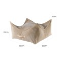 Slimcord Square Puff, Sand