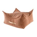 Slimcord Square Puff, Brick