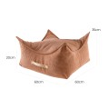 Slimcord Square Puff, Brick