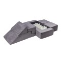 Velvet Bricks Set - Multifunctional Playground for Children Gray