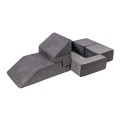 Velvet Bricks Set - Multifunctional Playground for Children Gray