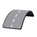 Wooden Balance Board 80x30cm, Black, Melane Grey Felt