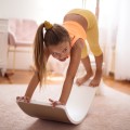 Wooden Balance Board 80x30cm, Blue, Light Blue Felt