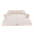 Boucle Premium Kids Sofa, White