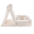 Boucle Premium Kids Sofa, White