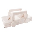 Boucle Premium Kids Sofa, White