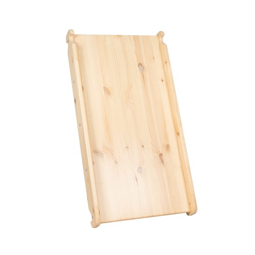 Slide-climbing wall 2in1, Wooden, Natural.