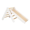 Slide-climbing wall 2in1, Wooden, White.