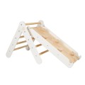 Slide-climbing wall 2in1, Wooden, White.