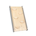 Slide-climbing wall 2in1, Wooden, Grey.