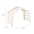 Wooden Large Pikler 112x61x94 for Children Climbing Triangle for Kids, White