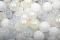 Round Ball Pit with 300 balls, 90x40cm, Light Pink, Cotton