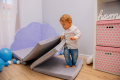 Velvet Play mat Square Light Gray