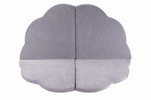 Velvet Play mat Cloud Light Gray
